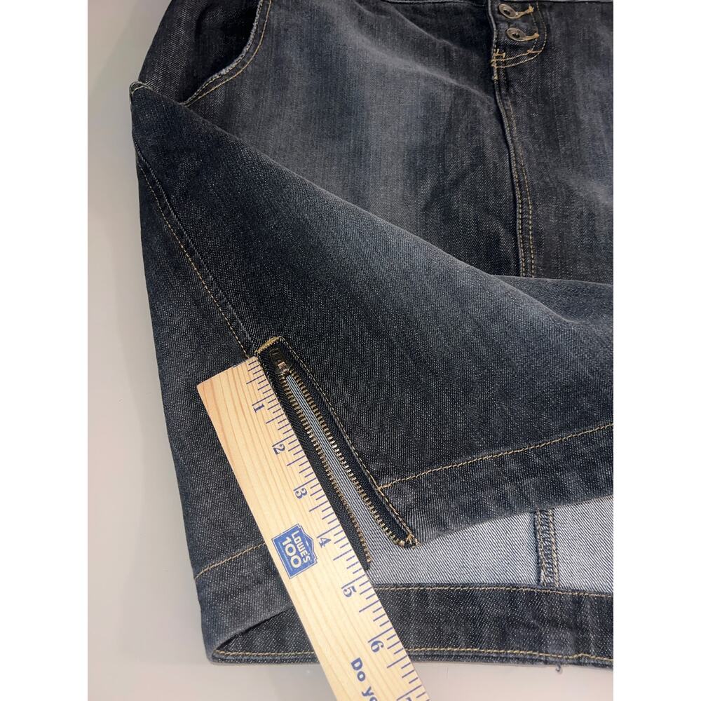 Torrid gray/dark blue Jean Skirt 12 98% cotton NWOT - Picture 8 of 14
